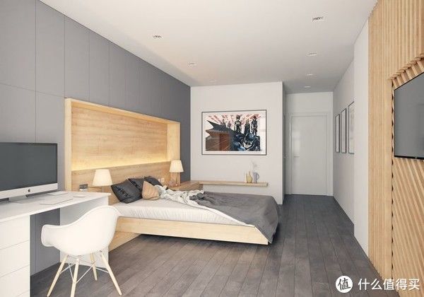 木饰面|卧室背景墙别放空，这样设计美极了