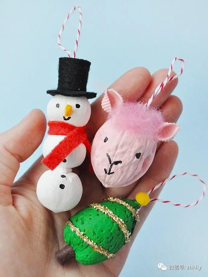 装饰|DIY,6种,小装饰!这里有圣诞树上的小挂饰!