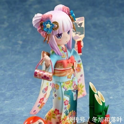 才川|龙女仆要出康娜和服手办,呆萌的样子太可爱,左下角的才川很搞笑