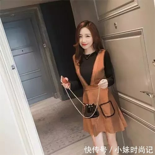 亲戚朋友聚会不知道怎么搭配, 假两件连衣裙帮你搞定一切烦恼