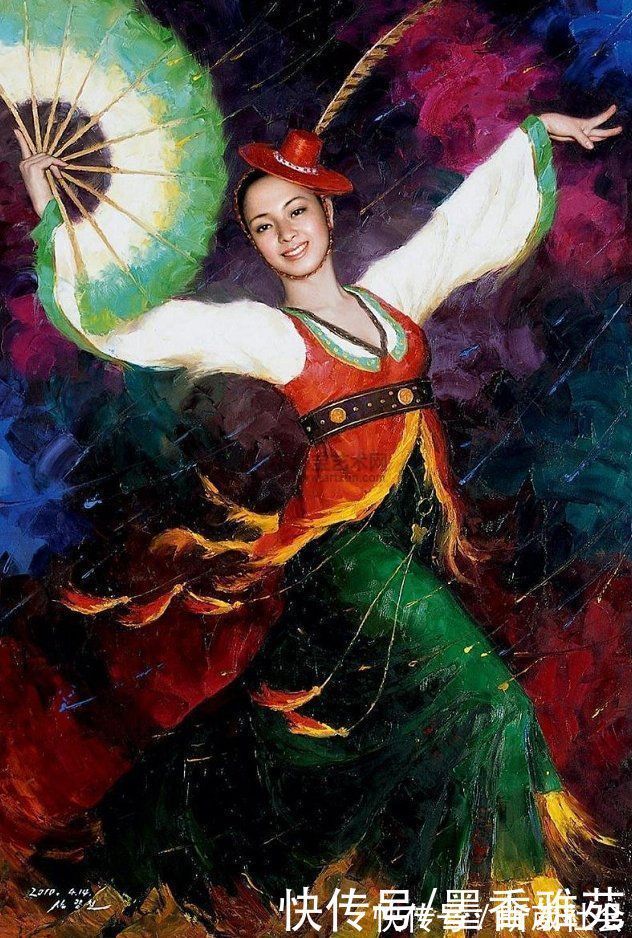 芭蕾舞者&从朝鲜精美油画,欣赏美丽的朝鲜姑娘