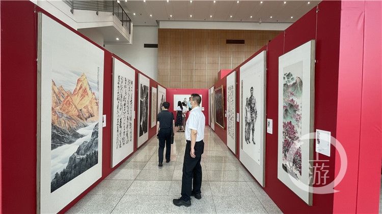 上游新闻|川渝政协举行书画联展 百幅书画庆祝建党百年