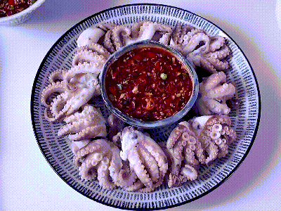 日常|#我的养生日常-远离秋燥# ?白灼八爪鱼?