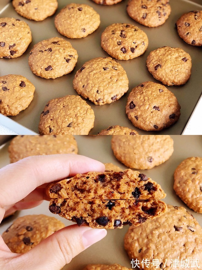 燕麦饼干,无黄油配方无需打发,保证各个酥掉渣,不干不噎不变硬