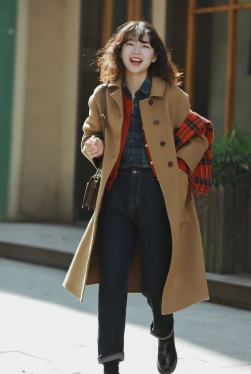 棕色大衣 棕色大衣烂大街?学博主这样搭配,158cm也能穿出强大气场!