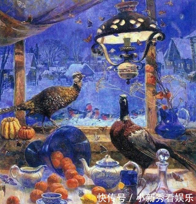 女画家@俄罗斯女画家油画作品，色彩绚丽