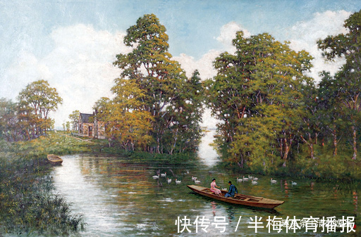 少年时代$中国早期油画家:颜文樑油画作品欣赏