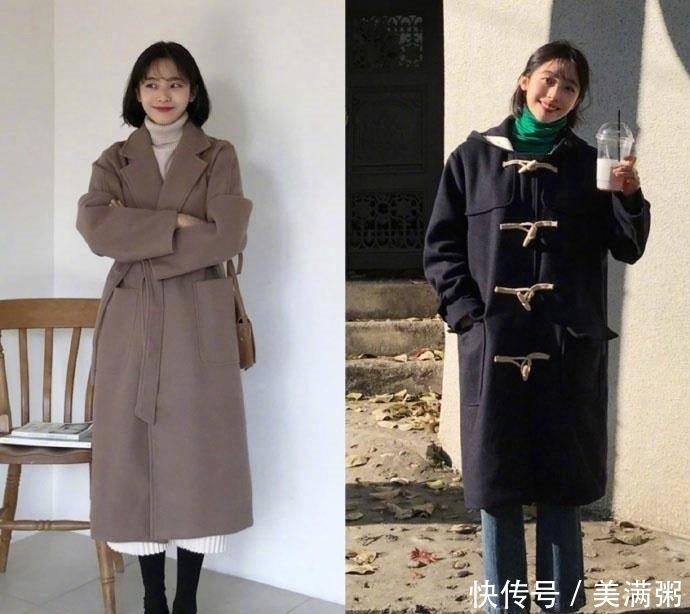 温柔有气质冬季穿搭,格纹上衣搭配直筒裤显女人味,做个精致女生