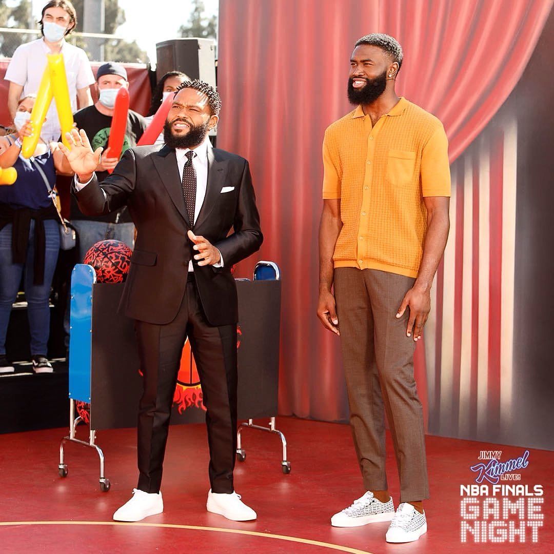 好莱坞|进军好莱坞！杰伦-布朗晒自己在洛杉矶参加节目录制组图