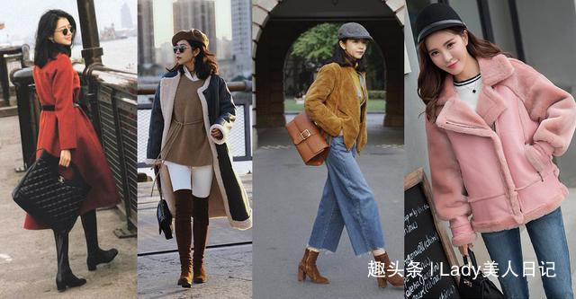 羊剪绒 42岁女人冬天穿衣不能太随意,大衣牛仔裤阔腿裤羊羔绒,好显气质