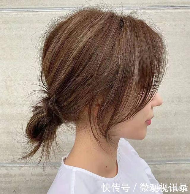 染发|白发多最好别披肩,剪个法式刘海再扎个丸子头,时尚洋气还显脸瘦