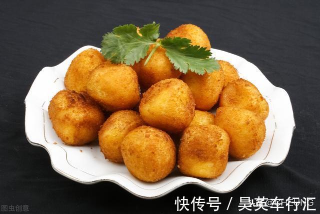 香甜|教你做红薯丸子，香甜酥脆，口感超赞的甜品小零食，宅家必备美食