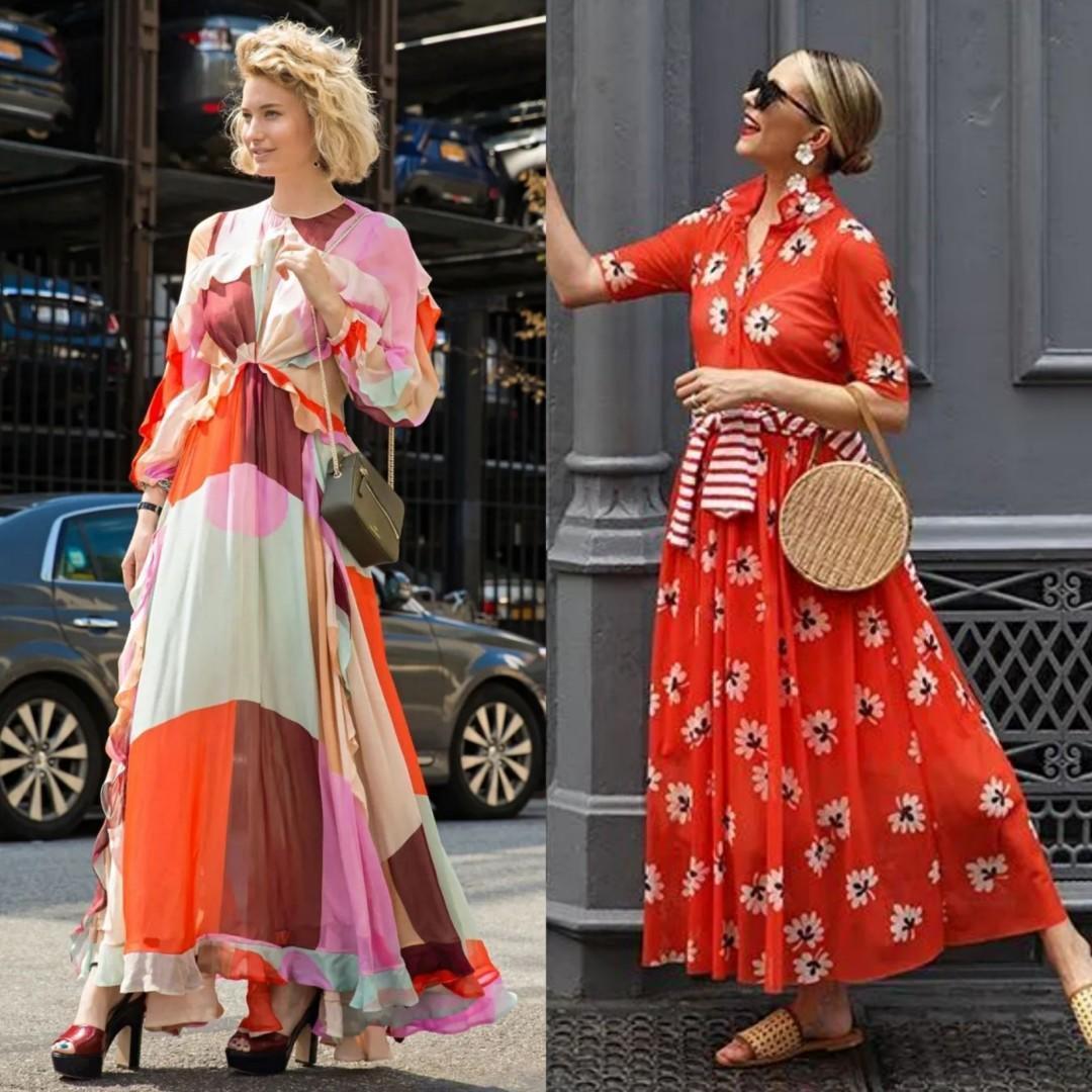 印花裙|日常出门来点印花裙?只要选对,就能避免花哨,既显level又高级