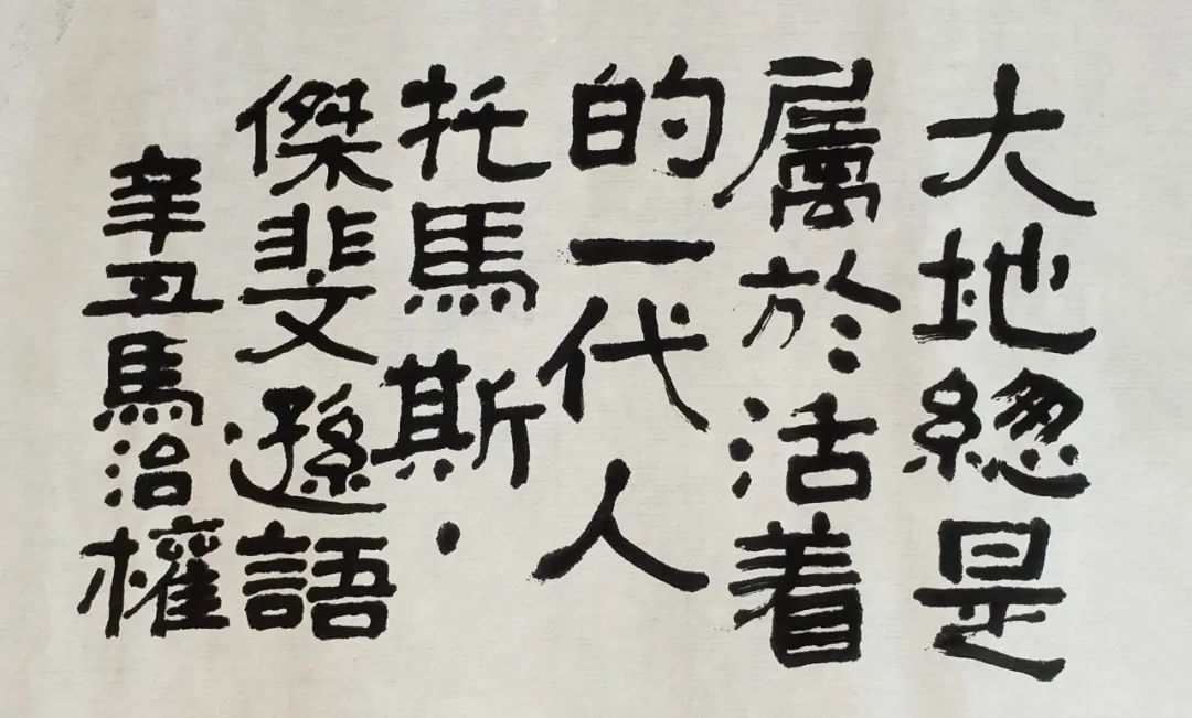 赏析&全国艺术名家邀请展——马治权书法作品赏析