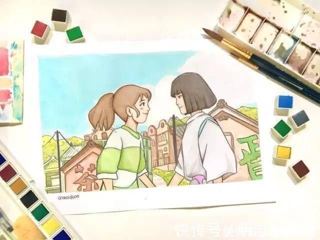 白龙|全球掀起吉卜力画画挑战，这还是你熟悉的哈尔和千寻吗