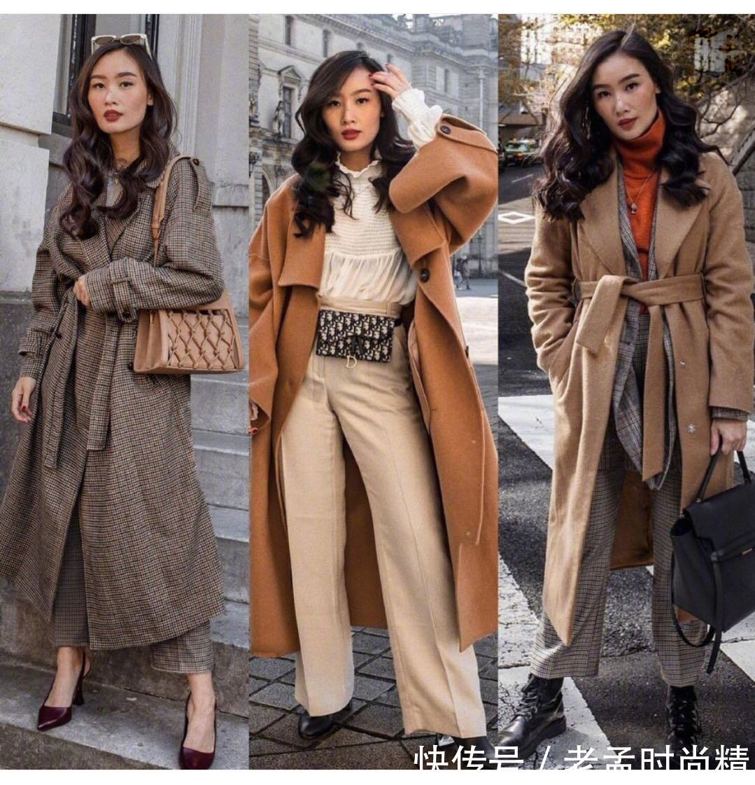 秋冬 换季穿衣太纠结?可盐可甜的秋冬穿搭,颜色搭配很值得借鉴