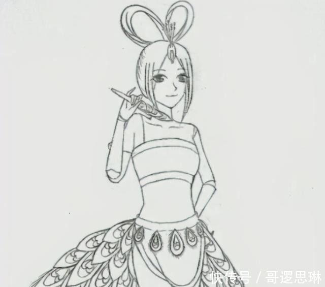 孔雀|将叶罗丽人物给“简化”,罗丽依旧仙气飘飘,孔雀太人间真实了