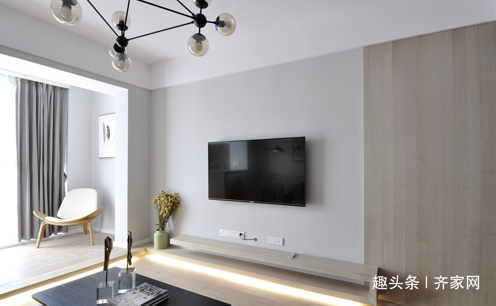 简约|110平现代简约两居,生活品味以及健康时尚的消费理念