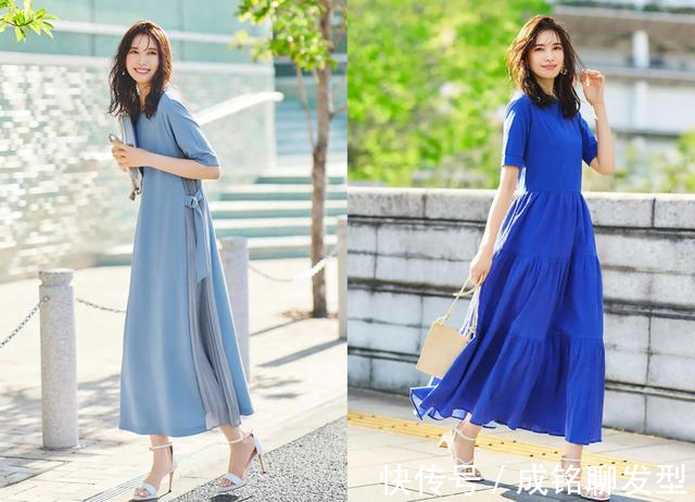 连衣裙|宫田聪子不愧为日本人气模特,从配色到款型搭配,满满都是高级感