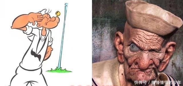 翻车|动漫角色翻车现场,这才是毁童年,大力水手就是糟老头子