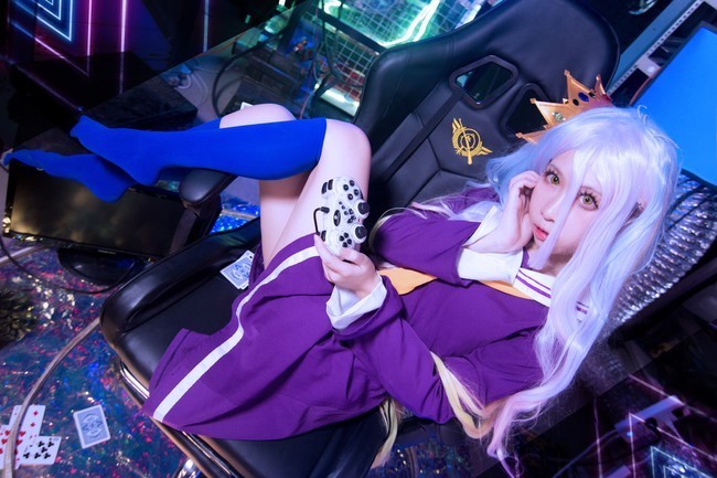 强行|cos:「游戏人生」 白,强行装萌