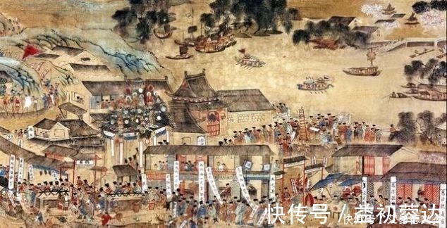 南都繁会图|500年前一幅古画，放大10倍，竟发现了一个戴眼镜的男人