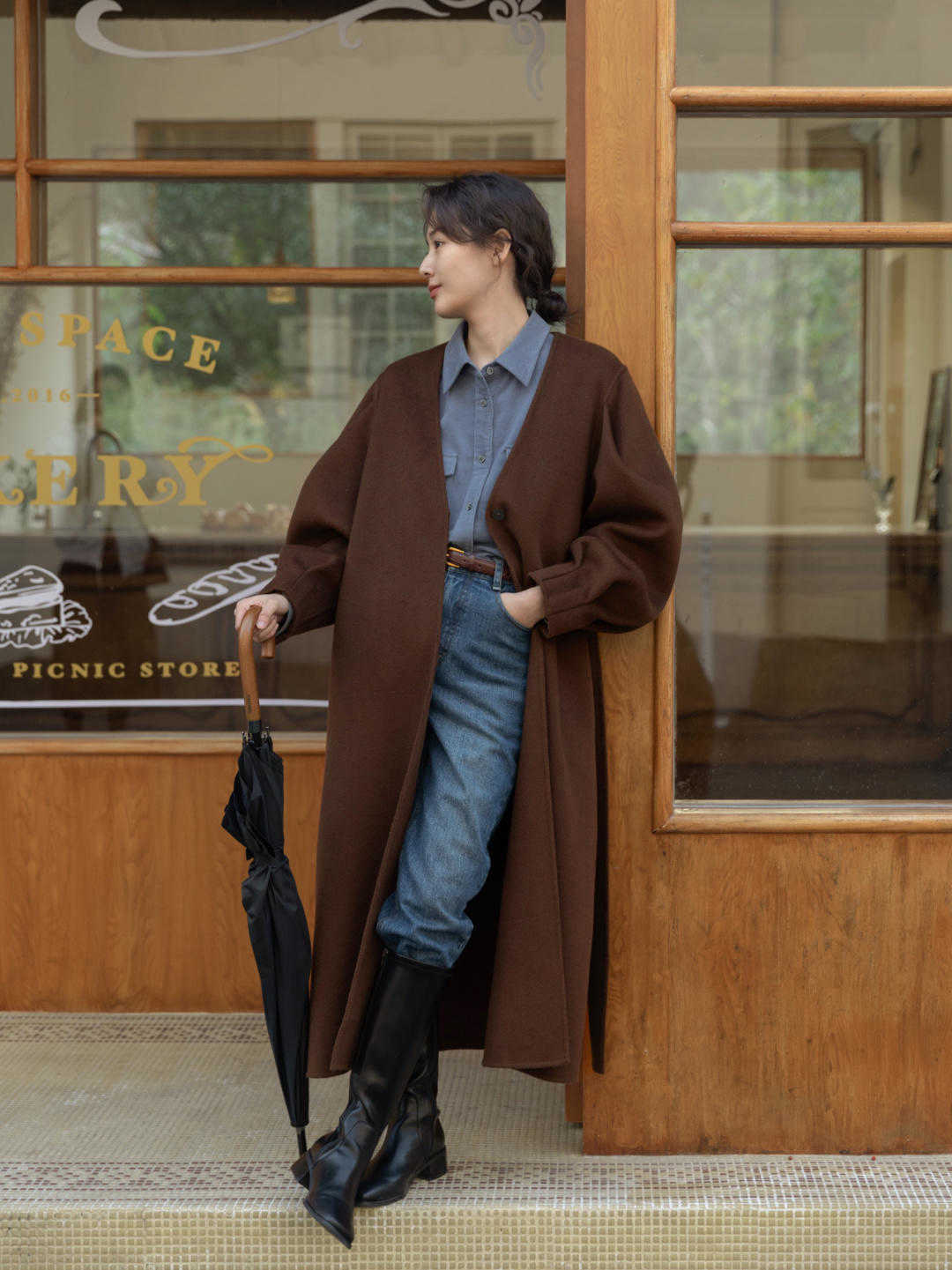 博主 长筒靴怎么穿?建议你试试“塞裤脚”,显高显瘦还超级有范儿