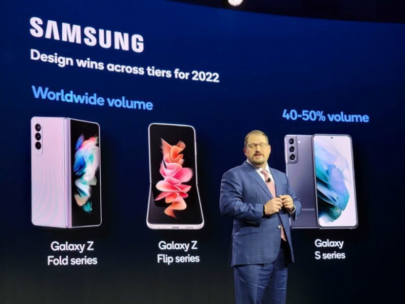 三星电子|高通 CEO 安蒙：明年将为 40~50% 的三星 Galaxy S 系列出货骁龙芯片