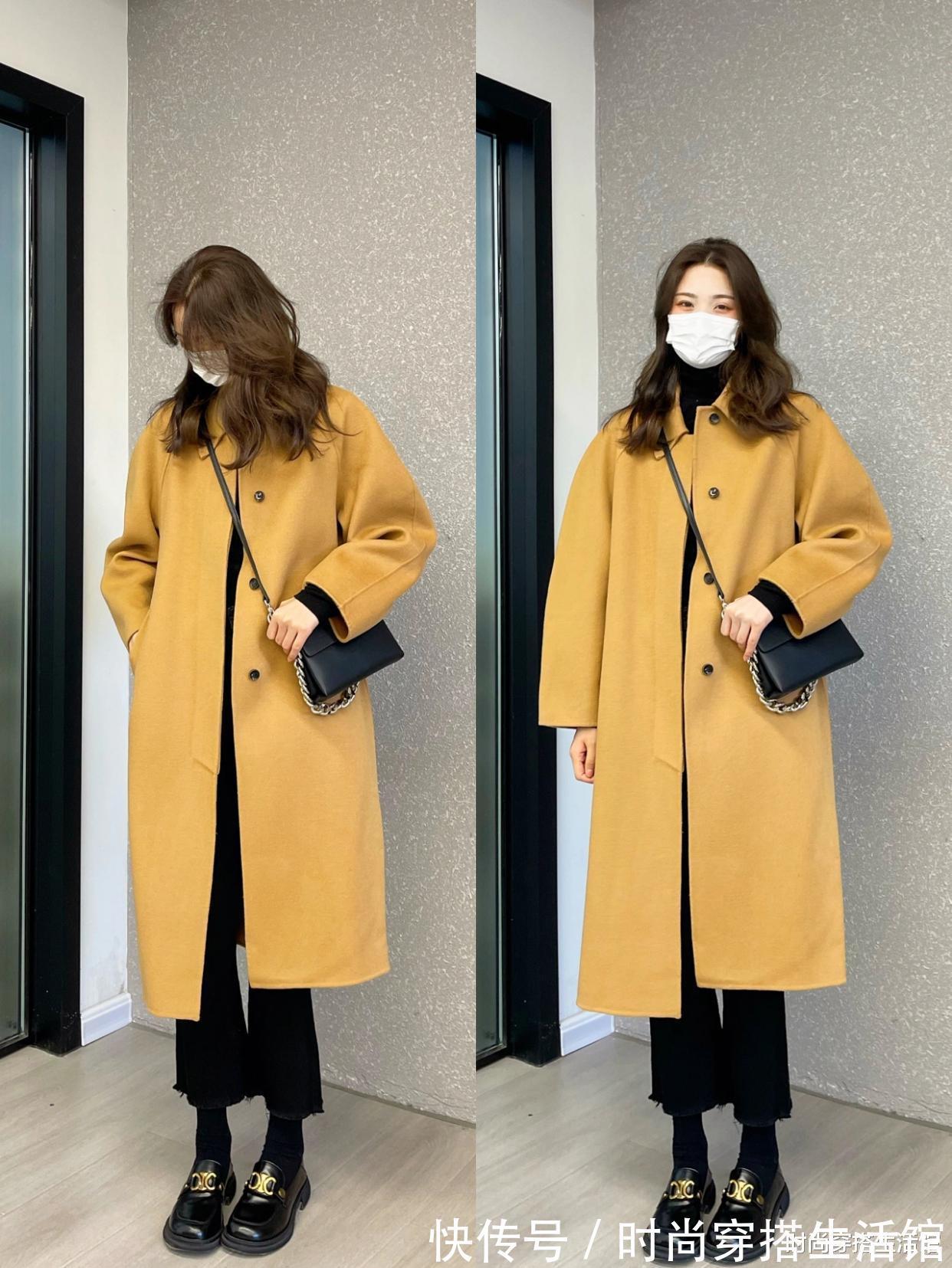 版型|女人再懒,穿大衣也别配打底裤,今年流行这样穿,时髦显瘦又高级