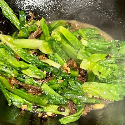 生食蔬菜|豆鼓鲮鱼炒油麦菜