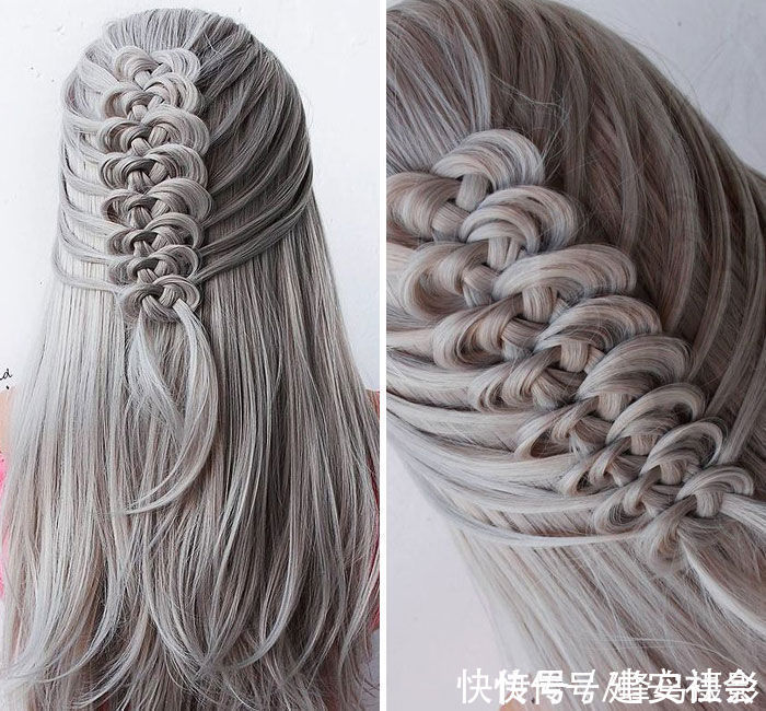 发型 65张编发照片,这哪是编头发分明是画画,图3这发型一次要半天