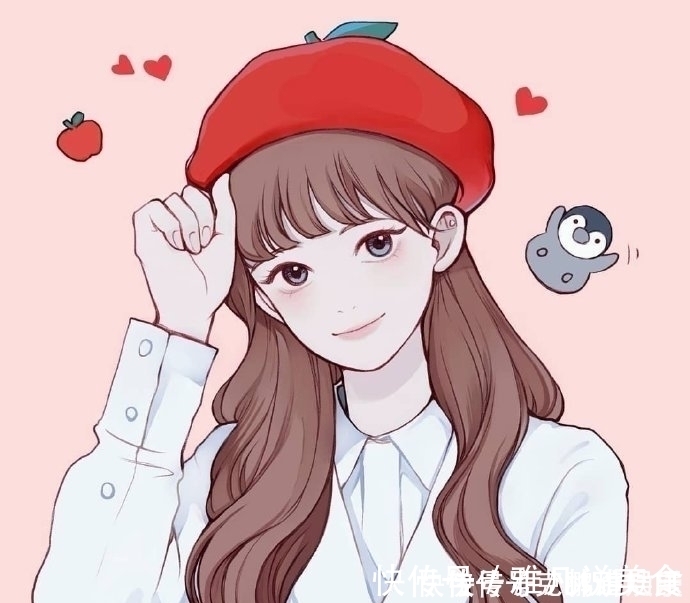 小姐姐|一组少女心十足的好看插画,很适合做卡通动漫头像哦!