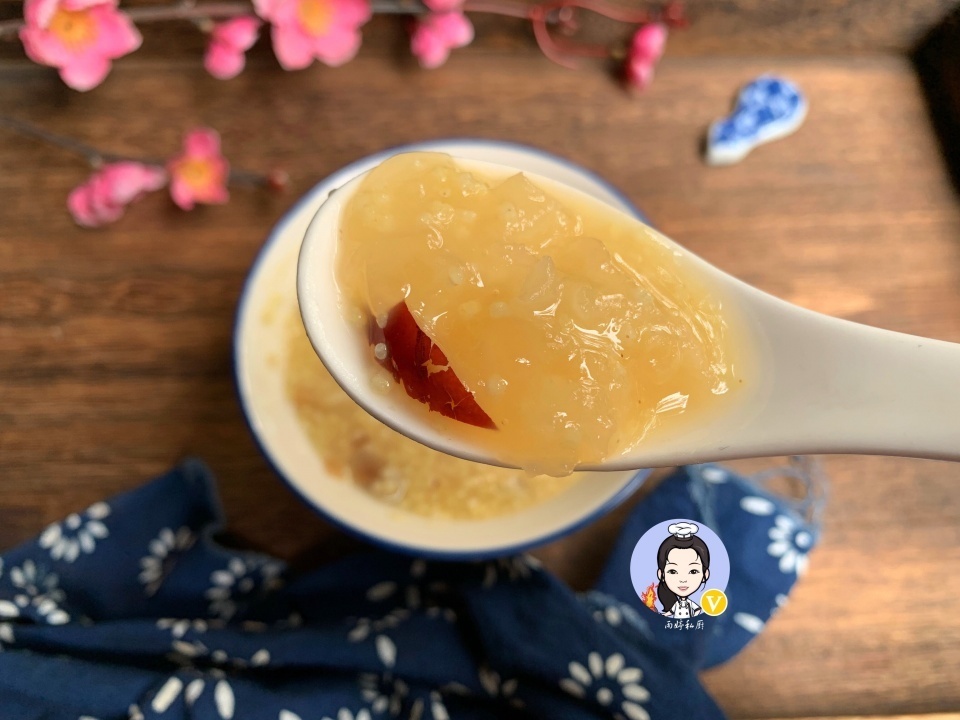 这粥,婆婆早餐必喝,满满全是胶质,每周喝几次,连化妆品都省了