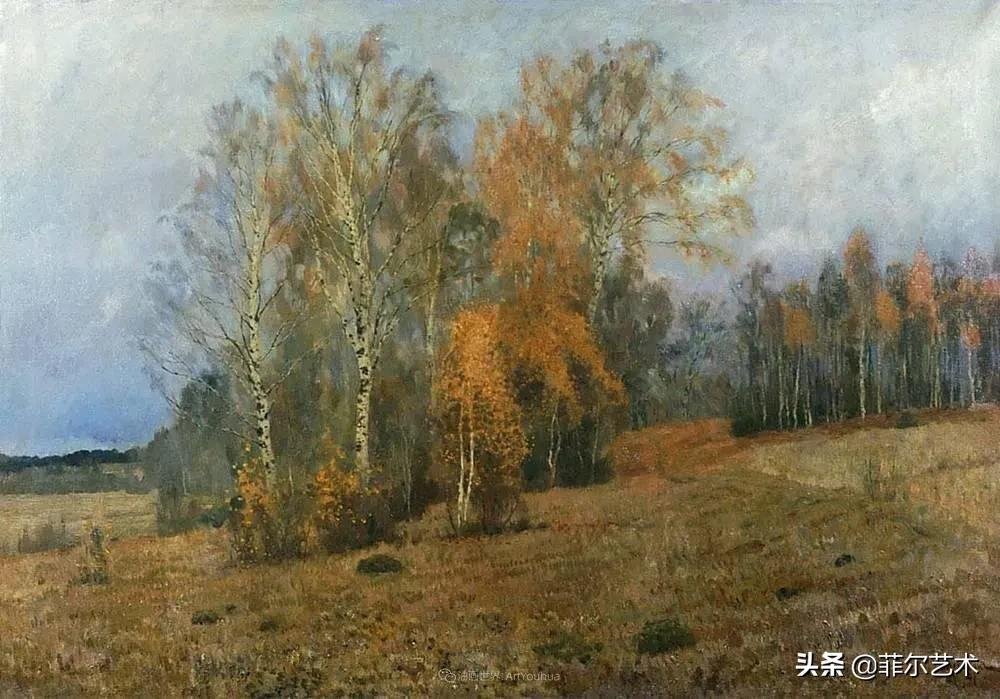 大自然!艾萨克·伊里奇·列维坦油画作品用笔洗练,情感充沛,极富诗意