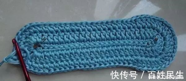 短针|好看又好钩的成人地板鞋编织,新手一看就懂,有图解