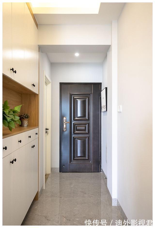 鞋柜|130平改造翻新完成,12万也是值了,进屋就给人眼前一亮