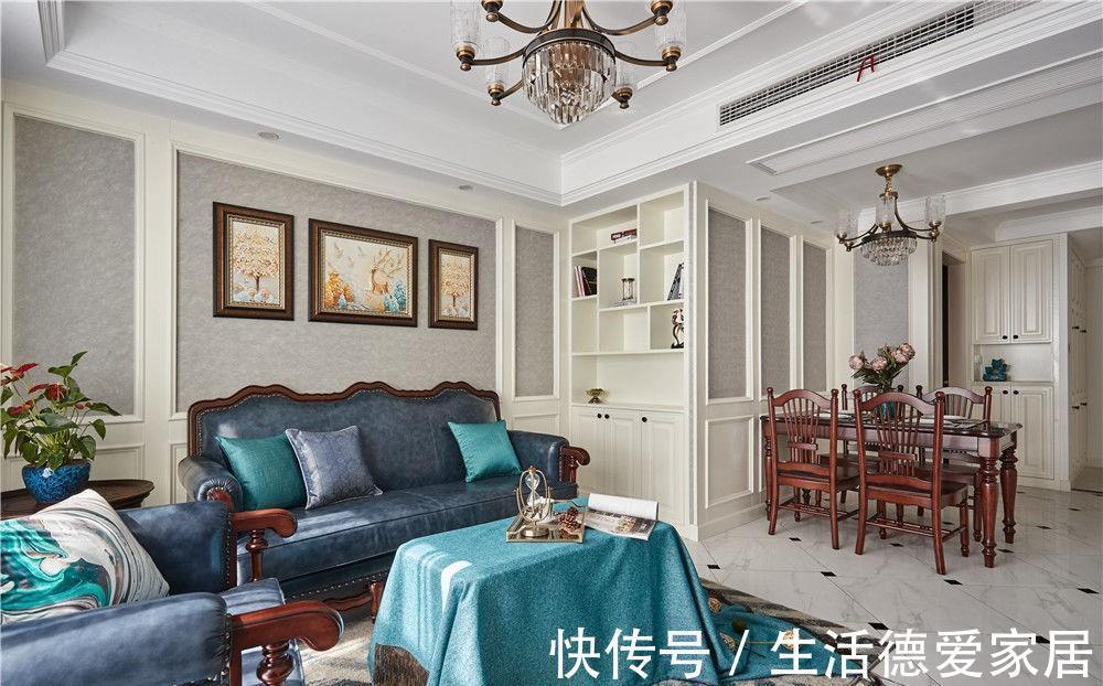 业主|孔雀蓝和孔雀绿携手,构成优雅独特的摩登范新家,真是太特别了