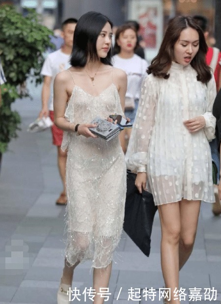 吊带|穿吊带睡裙出街,闺蜜肯定比过不你!