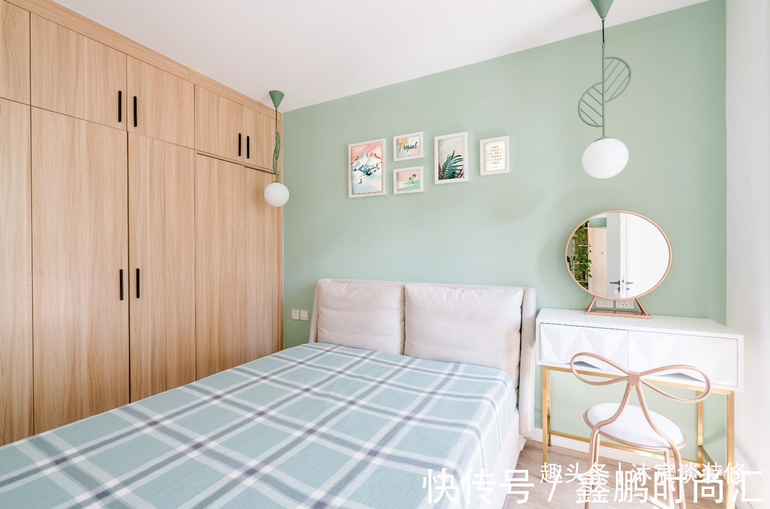 榻榻米|50㎡的婚房,虽然是小了点,但到处清新大方,藏不住的甜蜜与幸福