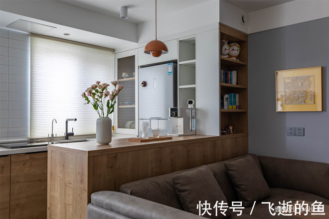 原木|客餐厨空间共享,75㎡小家的极致利用!