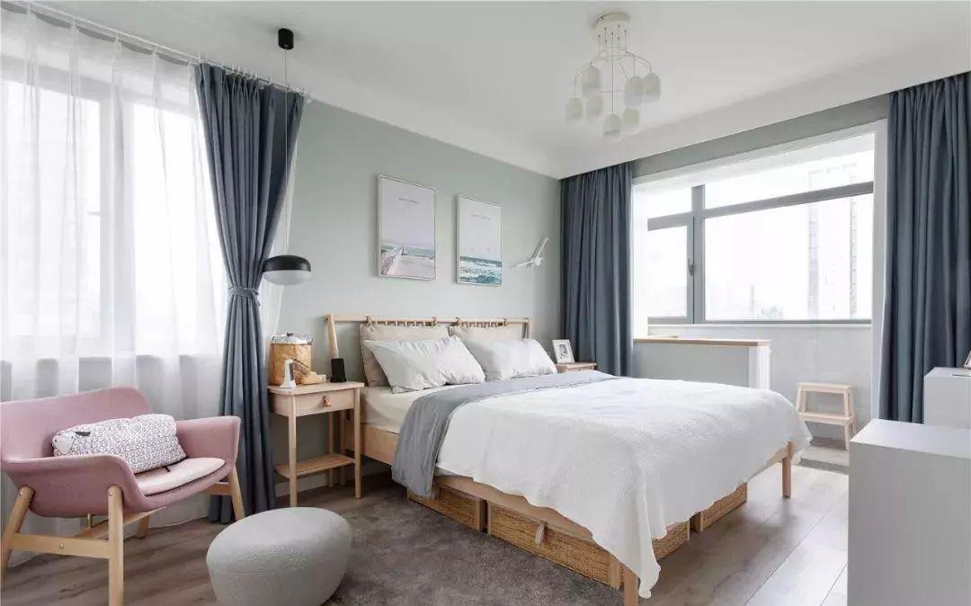 浅灰色|她的70平现代简约小家,客厅加张床,二室变三居,时尚又舒适!