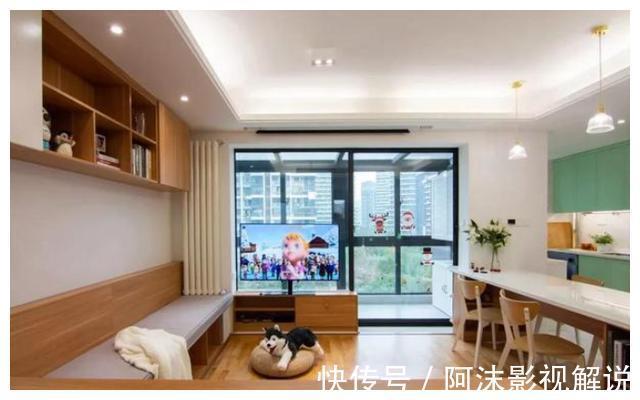 玄关|他家只有60平，玄关是厨房，客厅不买沙发没有电视墙，却独一无二