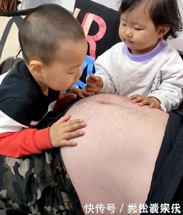 将军|兄妹俩都想再要个弟弟，爸爸的“将军肚”被寄予厚望，妈妈无语了