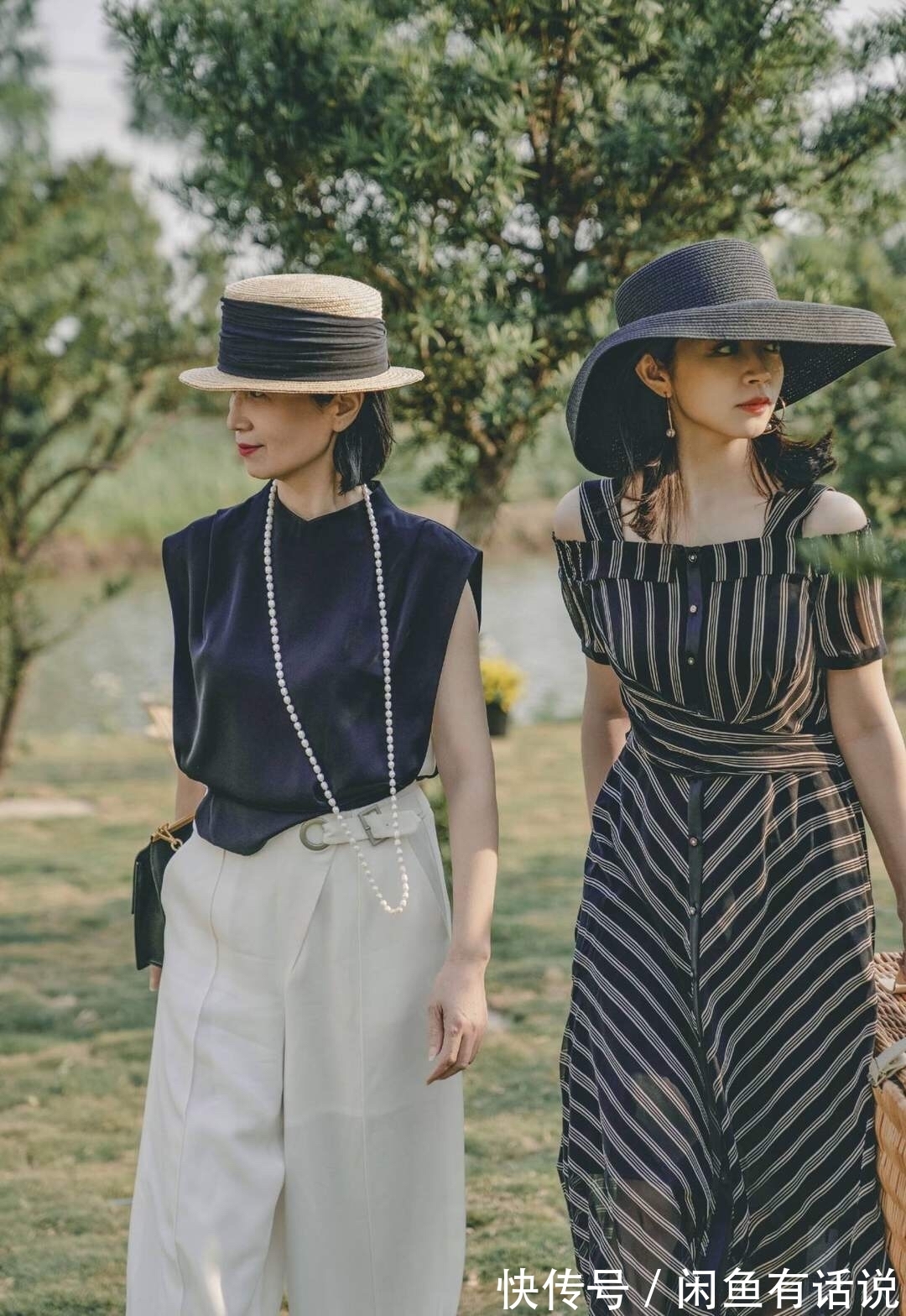 遮臀|三木妈妈的出游照太美了,简单的基础款穿得时髦上照,哪像50多岁