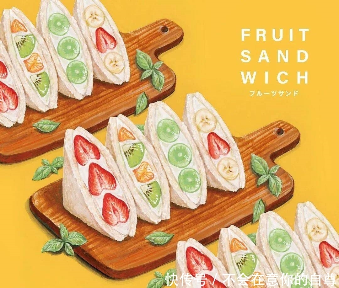 赶紧|好爱这种日系的手绘风格,小姐姐教你画美食,赶紧收藏吧!