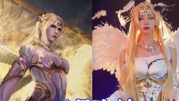 次元壁|斗罗大陆:六大女神COS千仞雪,成功击碎次元壁,六号女神瞩目!