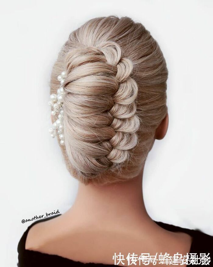 发型 65张编发照片,这哪是编头发分明是画画,图3这发型一次要半天