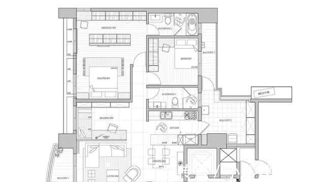 书房|139㎡现代简约风三居室,书房和客餐厅放在一起,不要太好看
