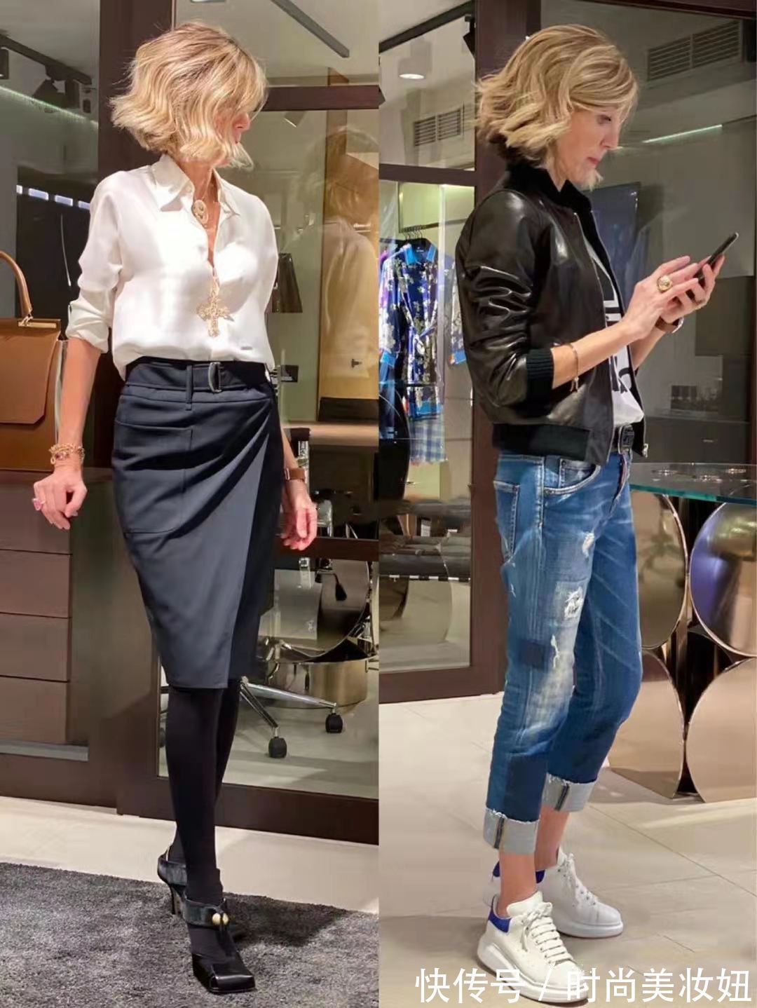 身材比例|60岁奶奶比年轻人会穿,注意穿搭细节,时髦真的与年龄无关