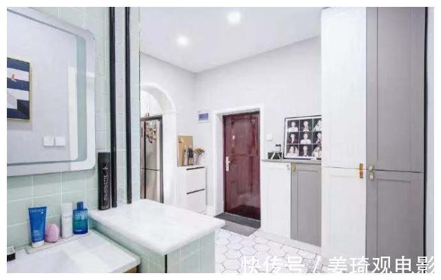 配色|北欧风小户型设计,卫生间和厨房的配色超赞,晒晒